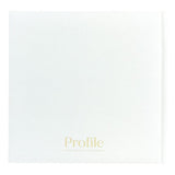 Elegant slip-in photo album with a linen cover, gold embossing, and space for 200 cherished memories and notes.