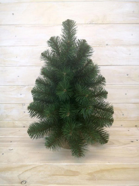 18-inch Artificial Australian Pine Tree with burlap base, perfect for adding a touch of greenery to small spaces.