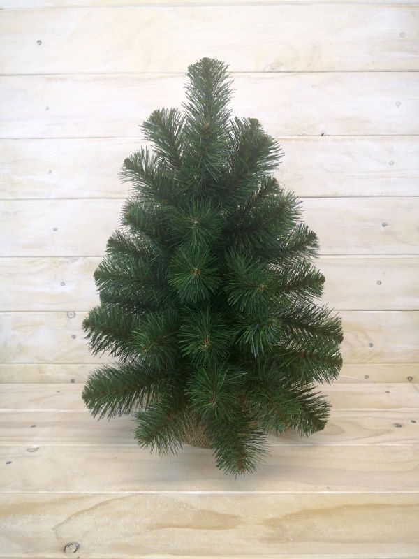 18-inch Artificial Australian Pine Tree with burlap base, perfect for adding a touch of greenery to small spaces.