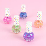 Colorful Confetti Nail Polish providing a dazzling sparkle, perfect for adding glam to any manicure or festive look.