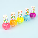 Vibrant Neon Nail Polish 5 Pack with ultra-violet shades for eye-catching manicures and long-lasting shine.