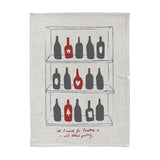 Stylish 50x70cm cotton tea towel featuring a festive pantry design, perfect for drying dishes and kitchen decor.