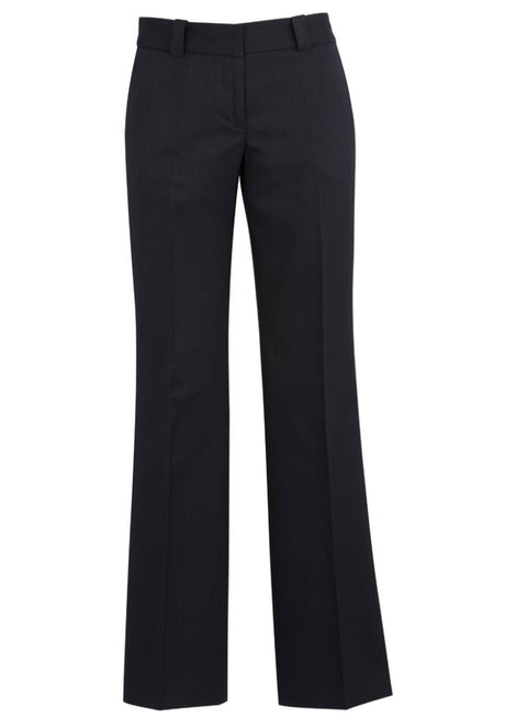 Navy ladies hipster fit pant by Biz Collection, crafted from polyester and bamboo charcoal for style and comfort.