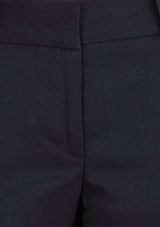 Ladies Navy Hipster Fit Pant size 6, crafted from soft polyester and bamboo charcoal for comfort and style in the office.