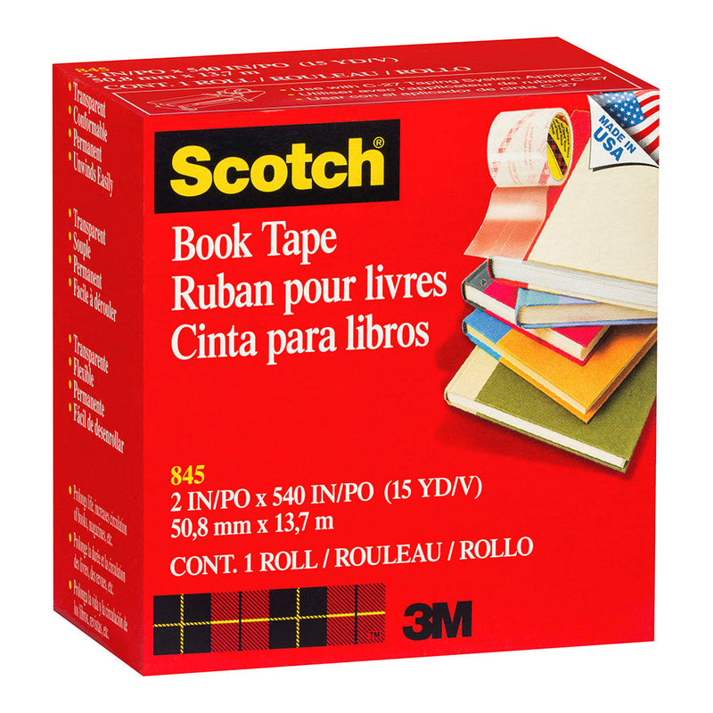 3M Scotch Tape Book Repair 845  50mm x 13.7m Transparent
