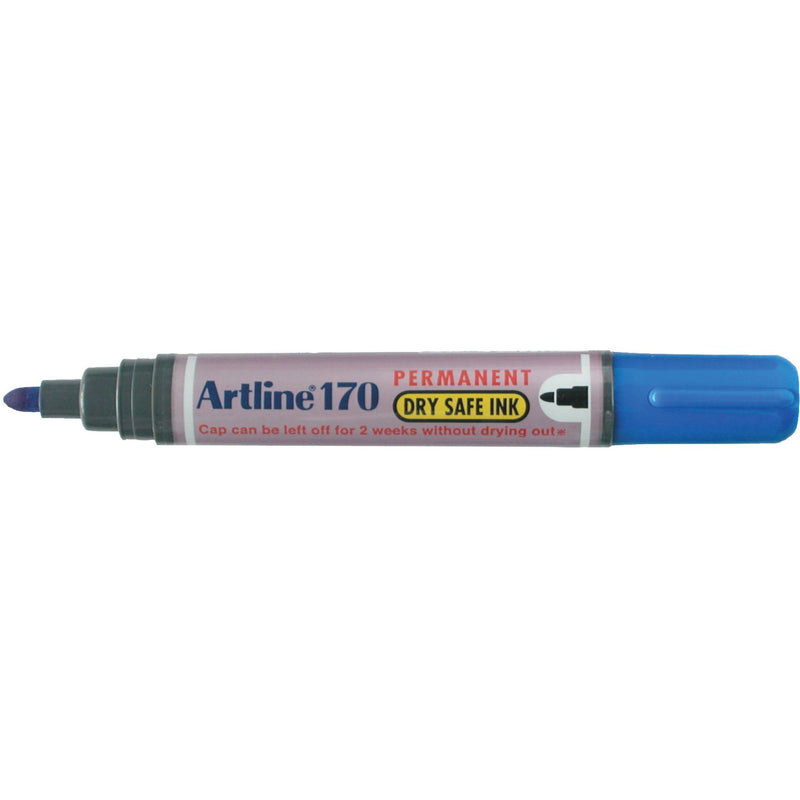 Artline 170 Permanent Marker 2mm Bullet Nib Blue -12 units