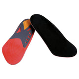 Footcare by Maseur insoles featuring gel heel cup and memory foam for ultimate comfort and arch support for men's footwear.