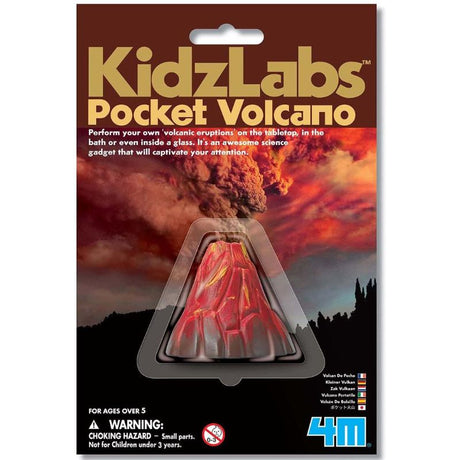 Mini volcano science kit for explosive eruptions; great for learning geology and safe experiments at home.