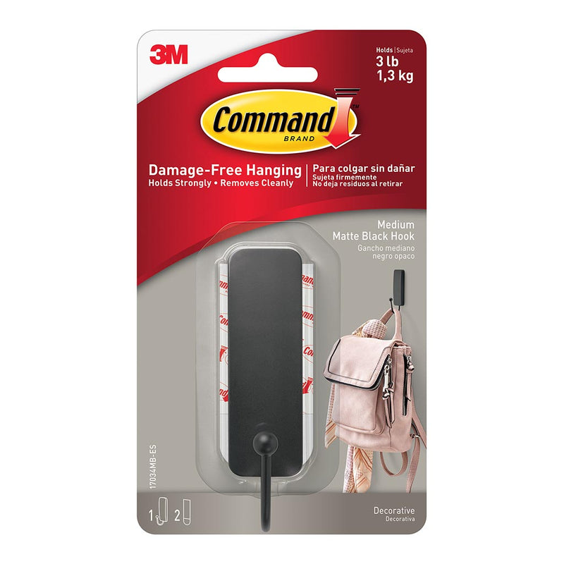 Command Hook 17034MB Medium Matte Black