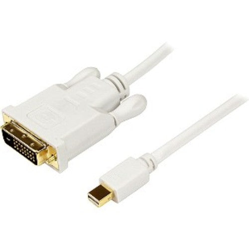 Mini DisplayPort to DVI video cable, 10 feet long, connects PCs to DVI monitors/projectors, supporting up to 1920x1200 resolution.