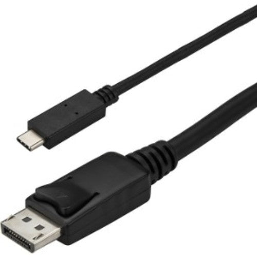 USB-C to DisplayPort adapter cable (1m) for 4K video, connects USB-C devices to DisplayPort monitors with ease.