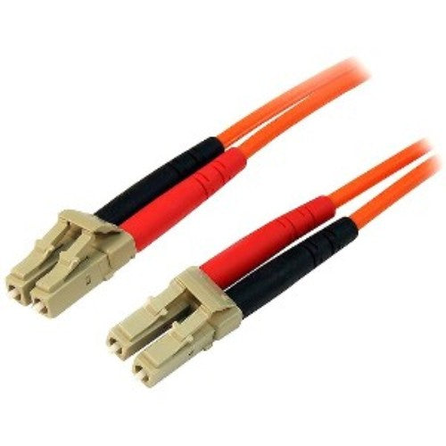 2m Multimode Duplex Fiber Patch Cable with LC connectors, optimized for high-speed data transfers and reliable network connections.