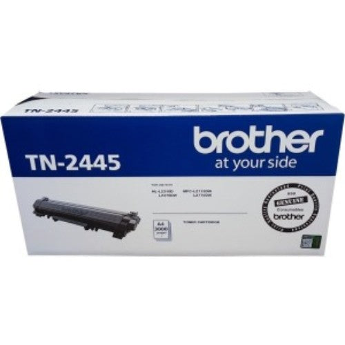 Original Brother TN2445 Black Toner Cartridge, high yield for 3000 pages, ideal for professional-quality printing.