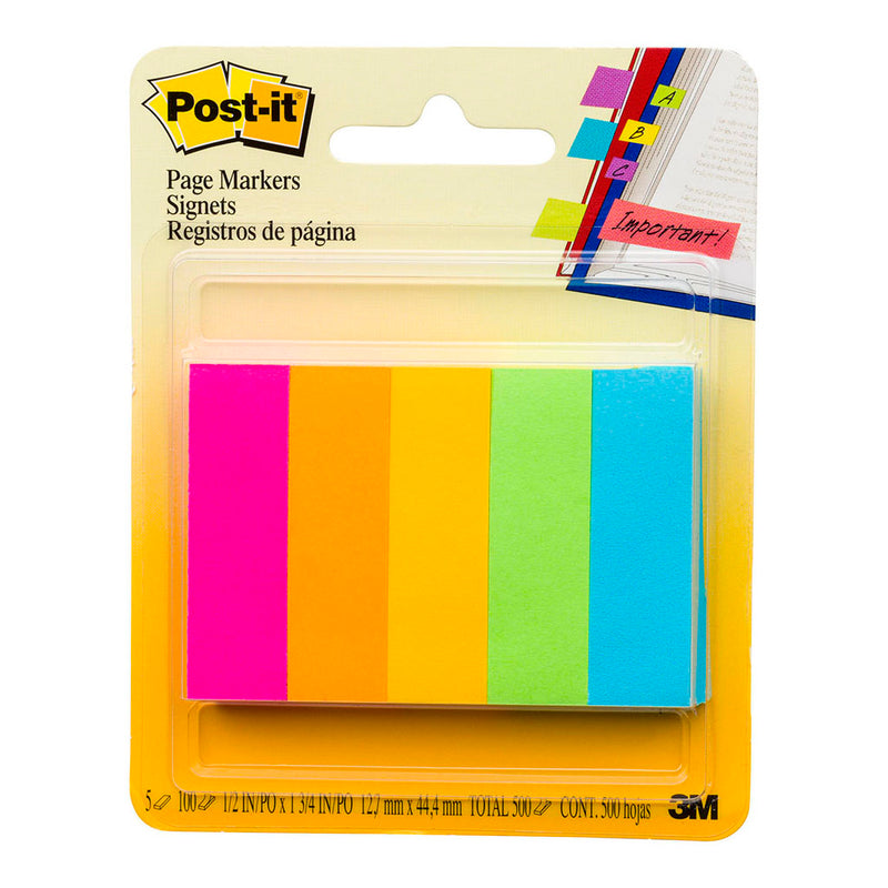 3M Post-it Pagemarkers 670-5AN Capetown Collection 13x50mm Pkt/5