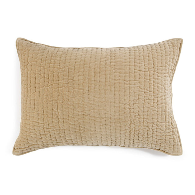 Luxurious 70cm cotton velvet pillowsham featuring hand-quilting, pre-washed softness, and elegant design for any decor.