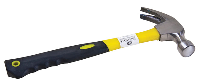 Hammer Fiberglass (759g) with shock-absorbing fiberglass handle and durable steel head, perfect for construction and DIY projects.