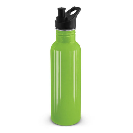 Nomad Eco Safe Drink Bottle in Lime Green, 750ml stainless steel, eco-friendly, BPA-free, perfect for adventures.