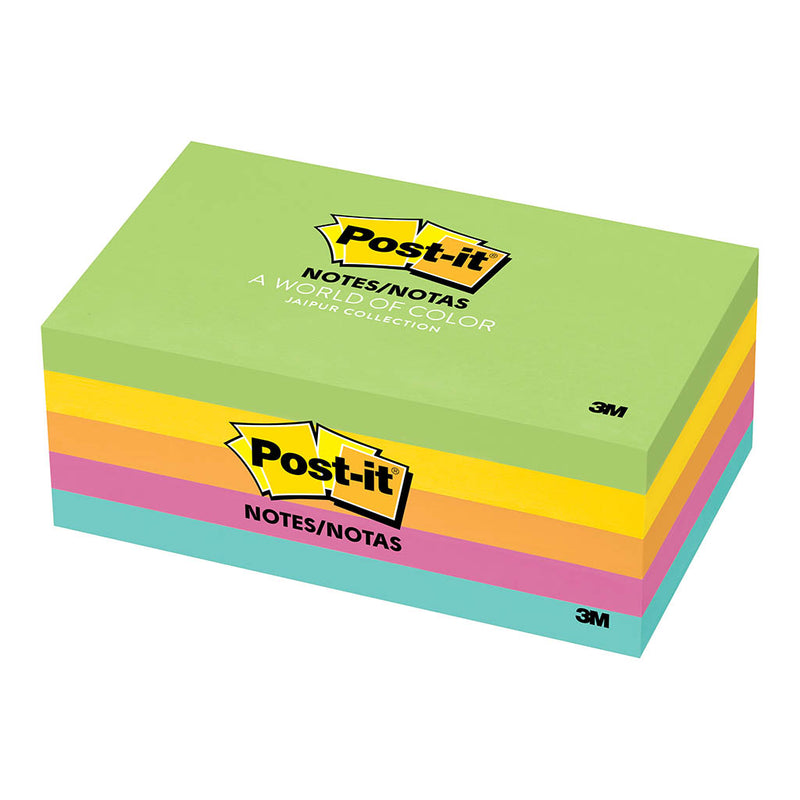 3M Post-it Notes 655-5UC Jaipur Collection 76x127mm 100 sheet pads Pkt/5