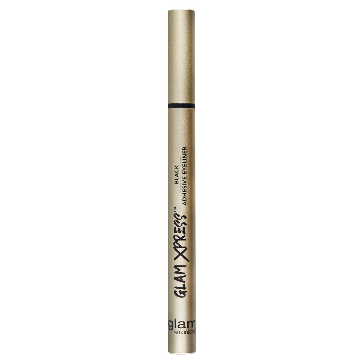 Glam Xpress® Black Adhesive Eyeliner in sleek 0.8ml tube, featuring precision tip for seamless lash application and bold looks.