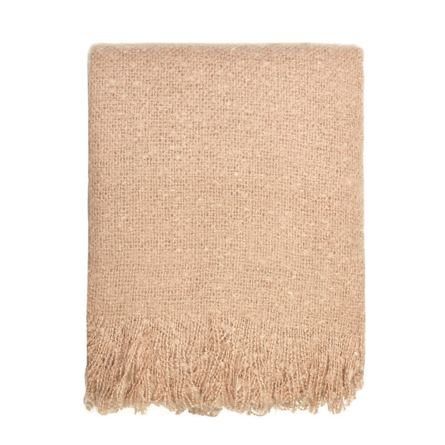 Cosy Throw in Bistre: a plush, 130 x 170 cm 100% acrylic blanket, perfect for adding comfort and style to any space.