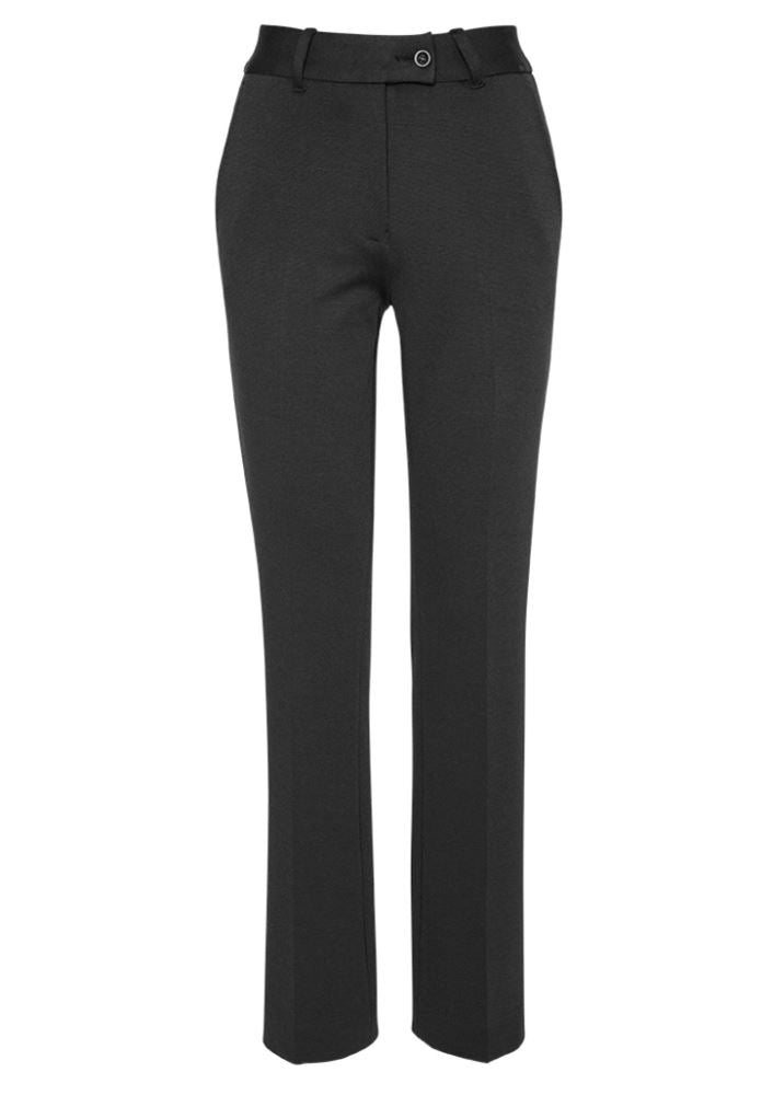 Ladies Tapered Leg Pant in Charcoal, featuring a flattering fit and stretch fabric for comfort, perfect for versatile styling.