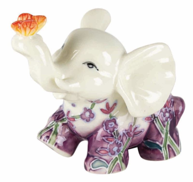 Ornament - LAVENDER & BIRD ELEPHANT (10CM)