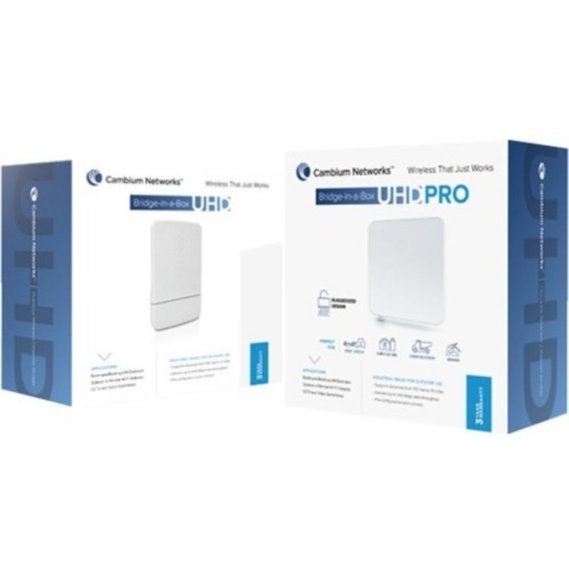 Cambium Networks EPMP BRIDGE IN A BOX UHD PRO 5 GHZ (ROW) (ANZ CORD) [2 PACK]