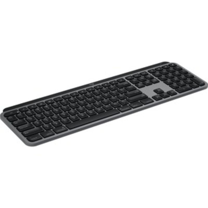 Logitech MX Keys for Mac: Wireless keyboard with adaptive lighting, ergonomic design, and Easy-Switch for multitasking in Space Gray.