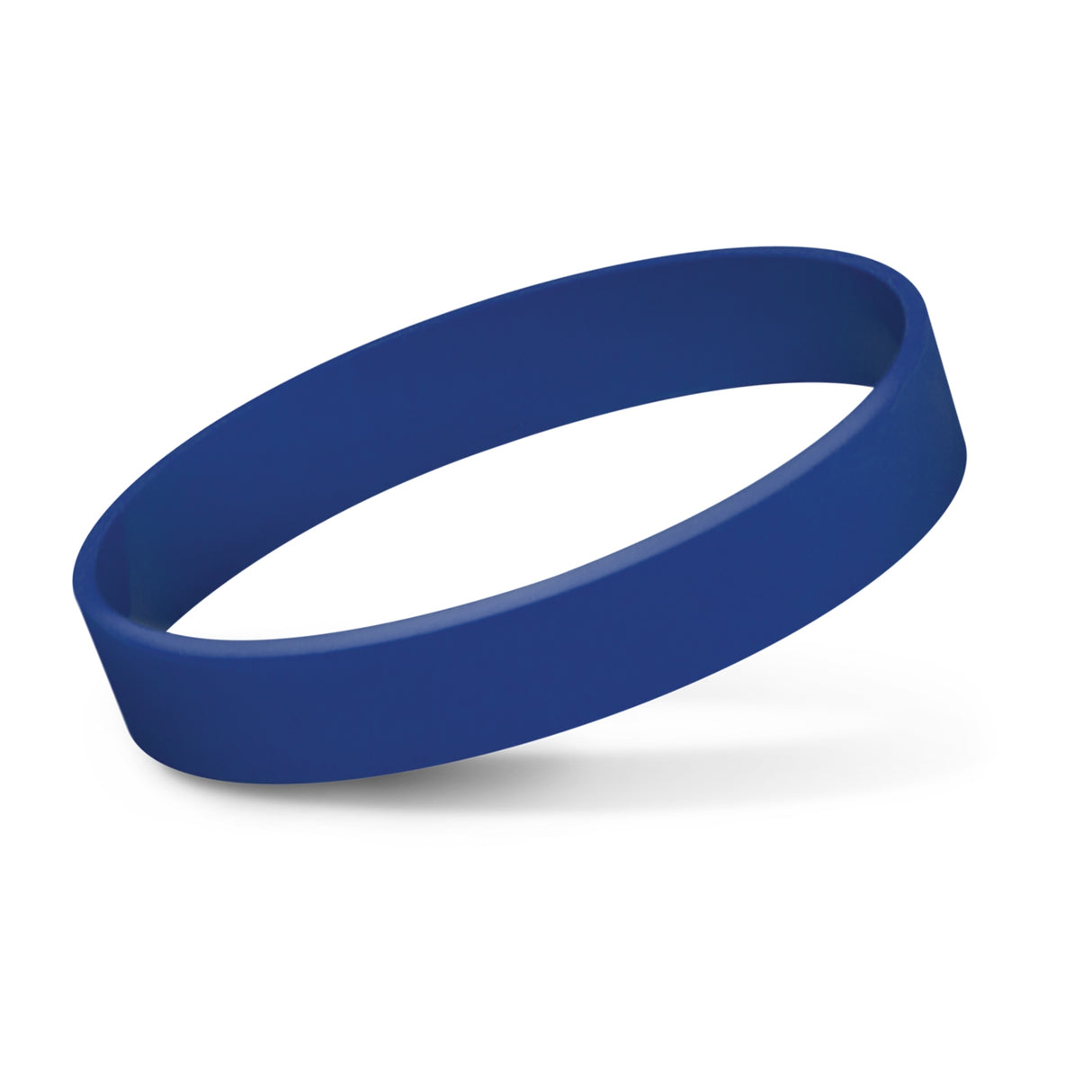 Ten dark blue silicone wristbands, durable and customizable, ideal for events, fundraisers, and awareness campaigns.