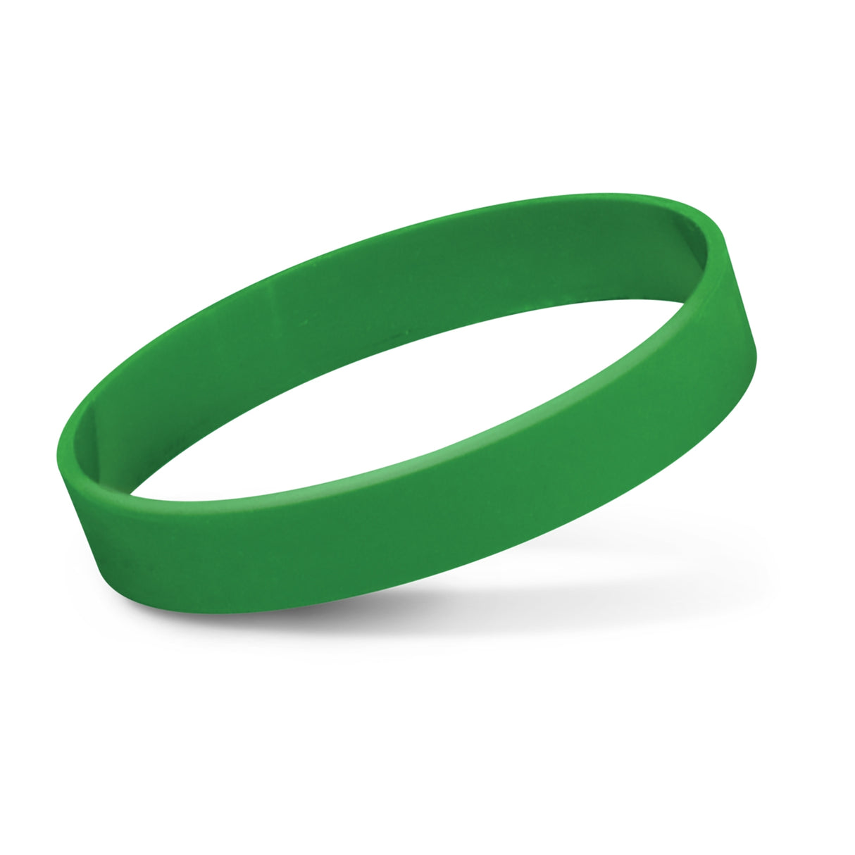 DARK GREEN silicone wristbands in a pack of 10, ideal for promoting events, charities, and fundraisers with custom branding options.