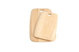 Heart Small Rectangle Board made of hevea wood, featuring heart cutouts, ideal for chopping or serving, 275mm x 150mm.