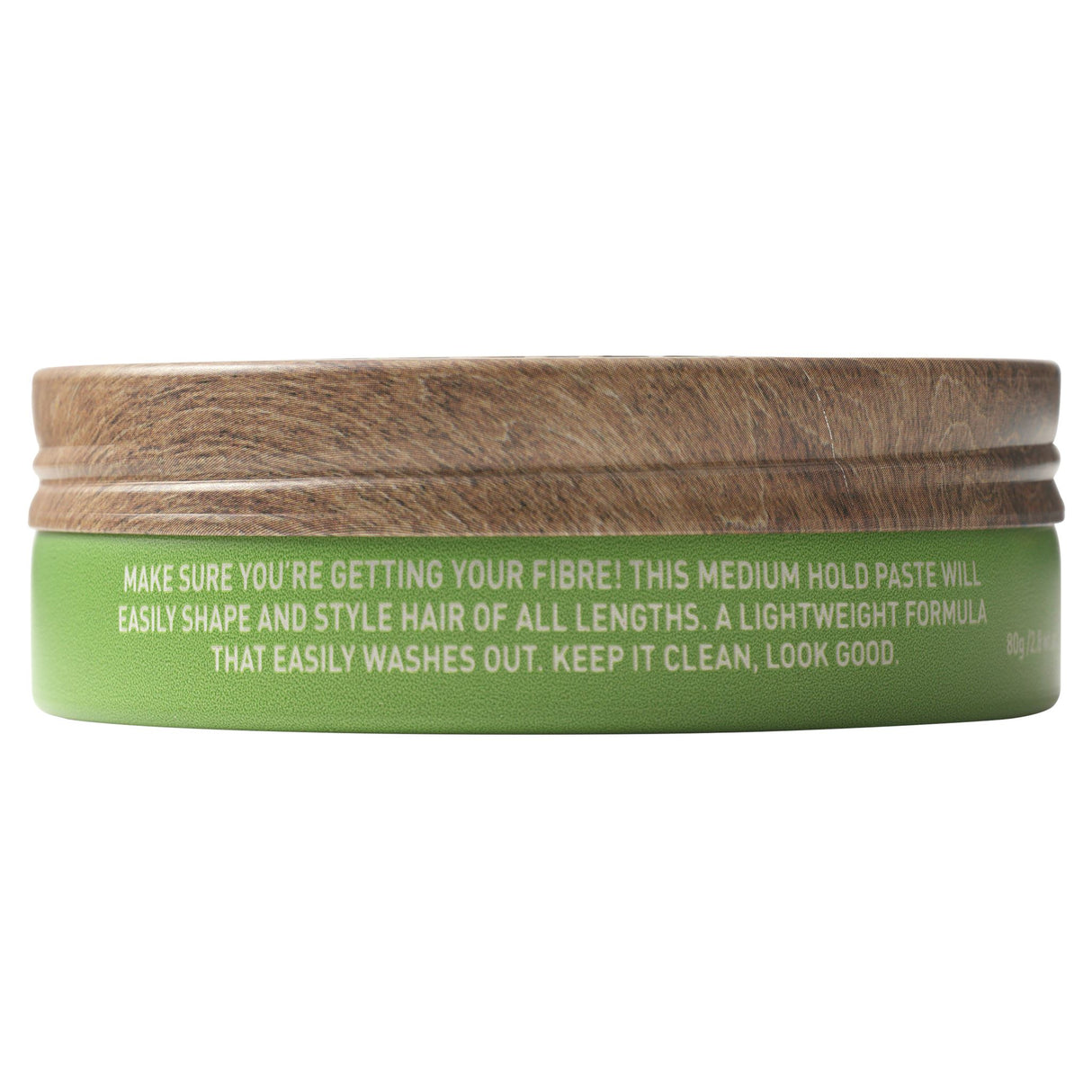 Moosehead Forming Fibre 80g - Lightweight hair paste with medium hold, low shine, and a refreshing sandalwood-lime scent.