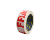 High-quality Sellotape Fragile Tape (36mm x 66m) with bold 'Fragile' print for safe packaging of delicate items.