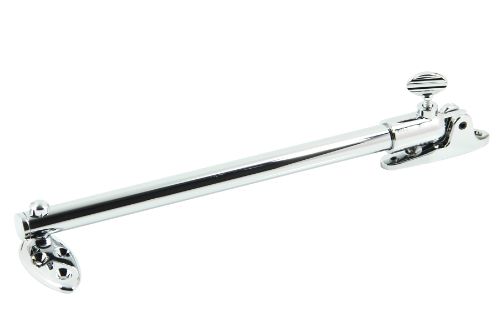 Chrome plated telescopic stay for side hung windows, adjustable up to 370mm with 5 secure positions for optimal ventilation.