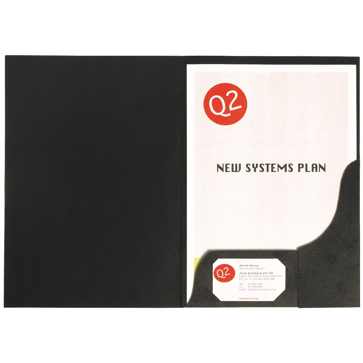 Marbig A4 leathergrain black presentation folders, pack of 20, ideal for professional document organization and presentation.