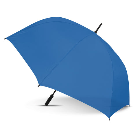 Royal Blue Hydra Sports Umbrella with 1300mm canopy, automatic open, windproof frame, and soft grip handle for outdoor protection.