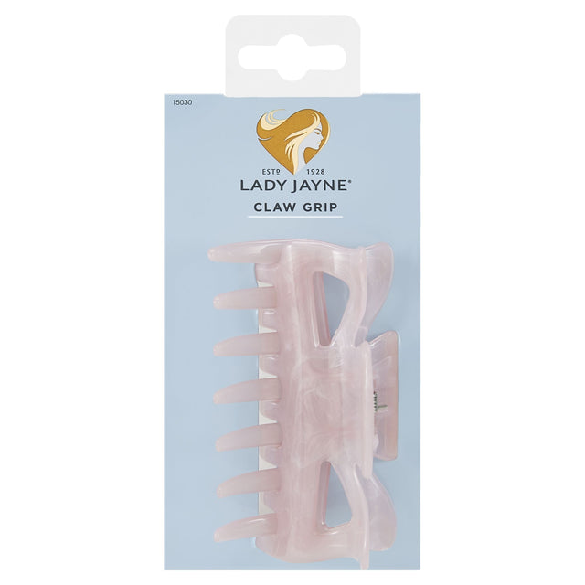 Lady Jayne Marble Claw Grip in elegant marbled design, perfect for versatile hairstyles like buns and updos.