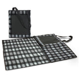 Extra-large Dakota Picnic Blanket with soft poly-fleece, waterproof backing, and convenient carry handle for outdoor use.