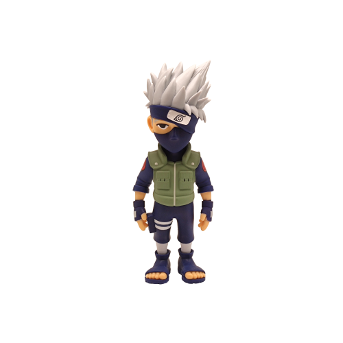 Collectible MINIX Naruto Kakashi figurine, showcasing vibrant details and Kakashi's iconic Sharingan eye, perfect for display.