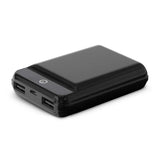 Xenotec 10k Power Bank: Sleek, compact 10,000mAh charger with dual USB ports for fast charging two devices simultaneously.