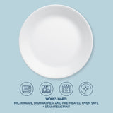 Corelle Winter Frost White 12pc Set: Durable, all-white dinnerware that’s microwave and dishwasher safe, perfect for any occasion.