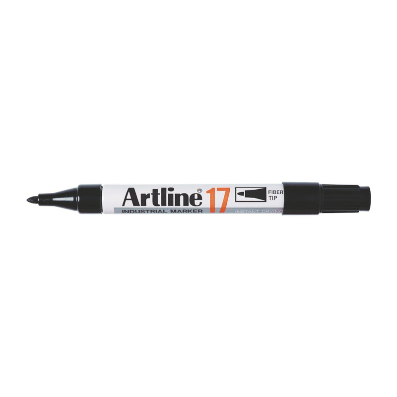 Artline 17 Industrial Permanent Marker 1.5mm Bullet Nib Black -12 units