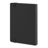 Moleskine Classic Black Pocket Notebook with 192 pages, elastic closure, bookmark, and expandable back pocket for notes.