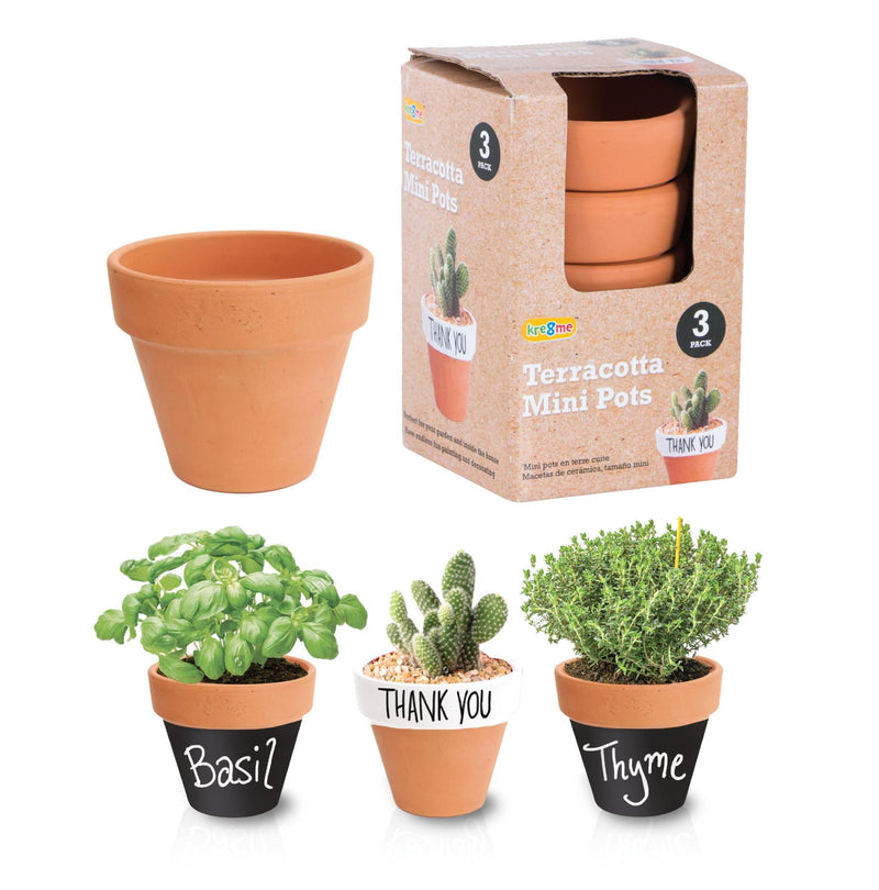 Mini Terracotta Pots (Set of 18)