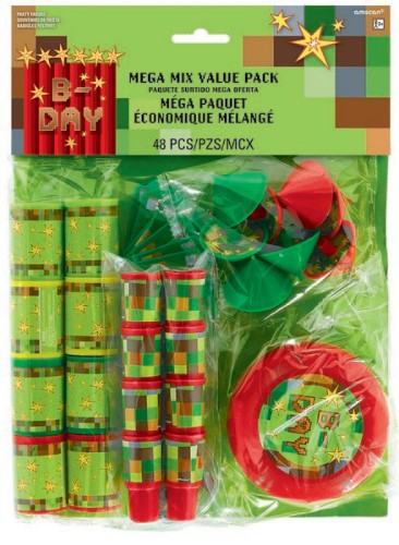Vibrant 48-piece party favor mix including puzzles, tops, discs, viewers, whistles, and keychains for festive celebrations.