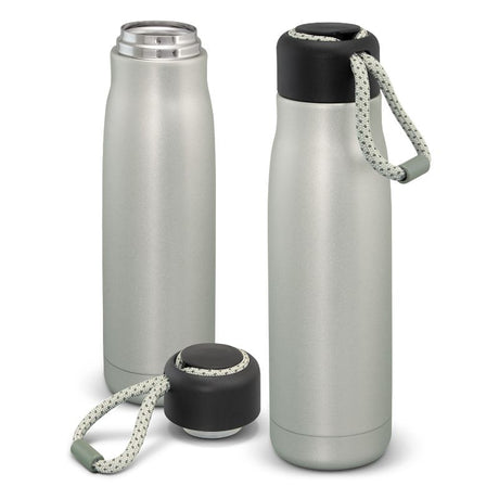 Halifax Silver Vacuum Bottle Set of 6, stylish 500ml insulated bottles for hot and cold beverages, perfect for on-the-go hydration.