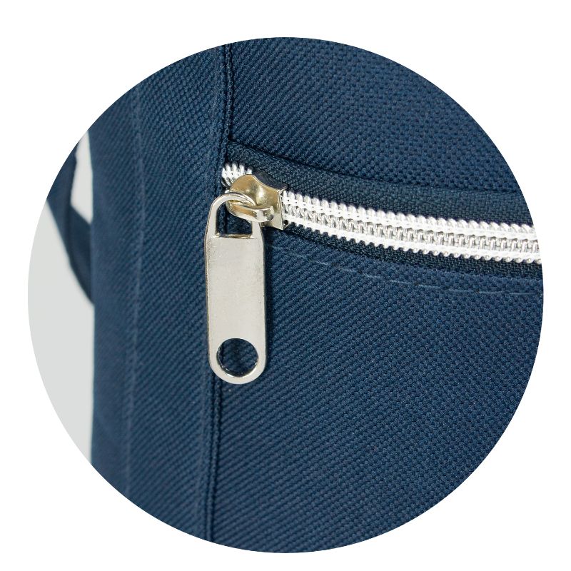 Set of 6 navy wine cooler bags with insulation, zippered pockets, and strong handles for secure, stylish transport.