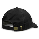 Six black oilskin caps with waterproof cotton, curved peak, and adjustable buckle for outdoor activities.