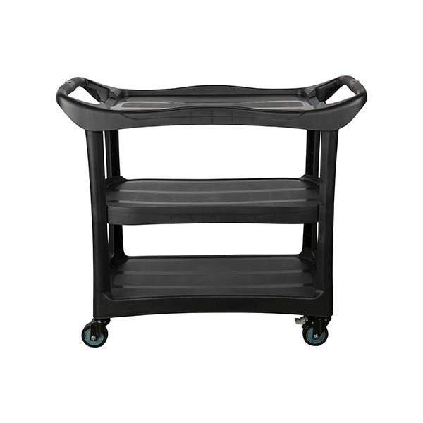 Cleanlink Utility Trolley in Truly Black, featuring multiple compartments, adjustable straps, and eco-friendly materials.