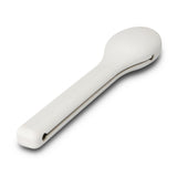 Complete travel cutlery set of 6 in a stylish grey silicone case, perfect for outdoor dining and eco-friendly on-the-go meals.